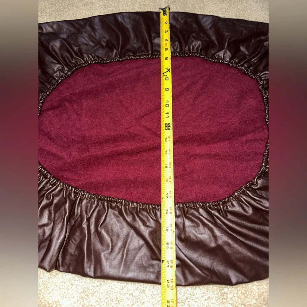 Brown leather furniture cover